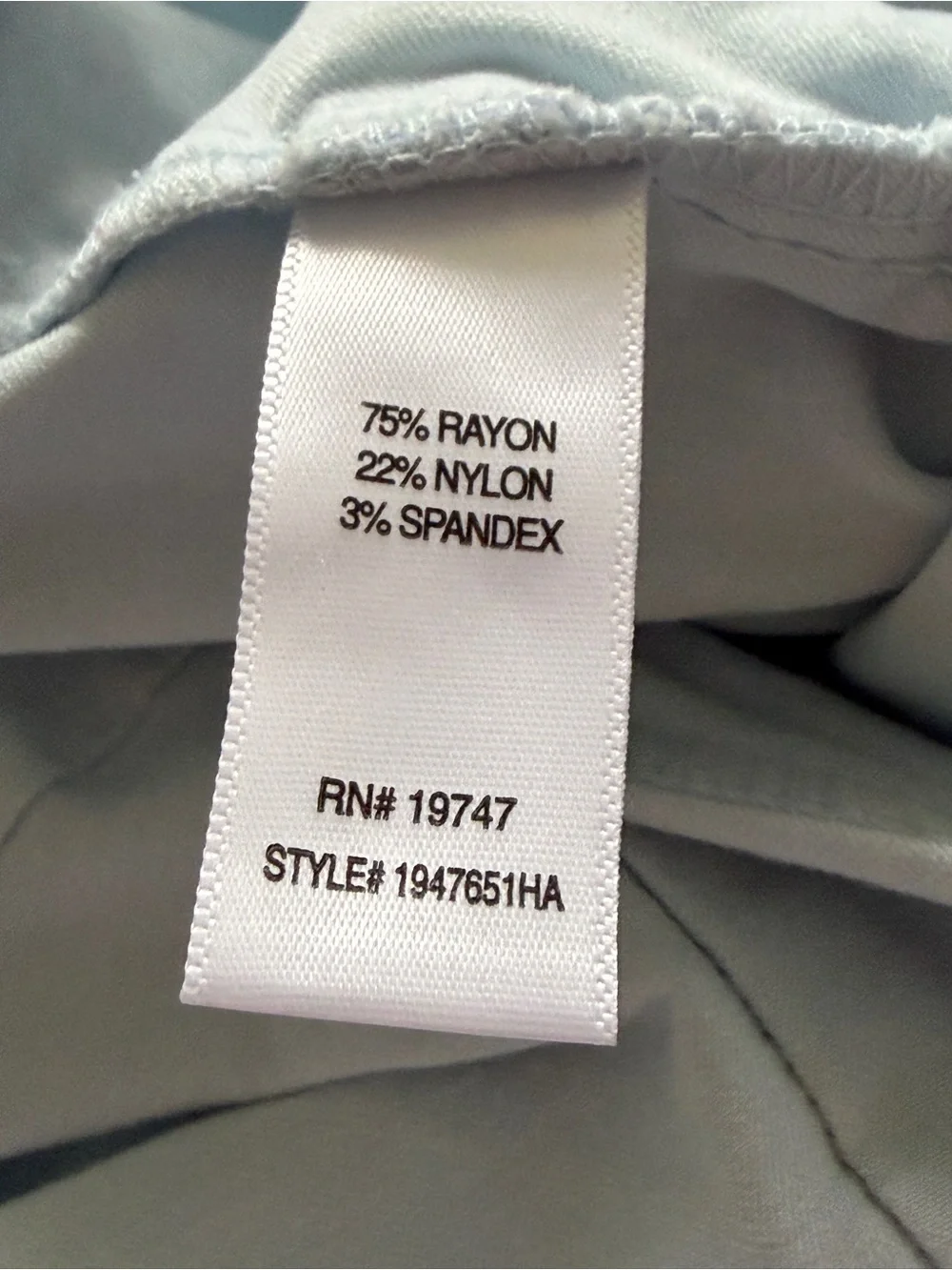 Counterparts Pale Blue Pull-On Trouser Pants Size 14